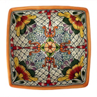 Talavera Ceramic Square Bowl - Happy Tradition
