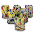 Blown Glass Tumblers - Liquid Confetti (Set of 6)