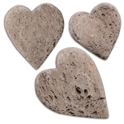 Heart Pumice Stones