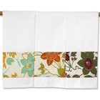 Passion Flower Applique Tea Towels