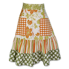Passion Flower Retro Half Apron with Towel