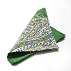 Green Paisley Napkins (Set of 4)