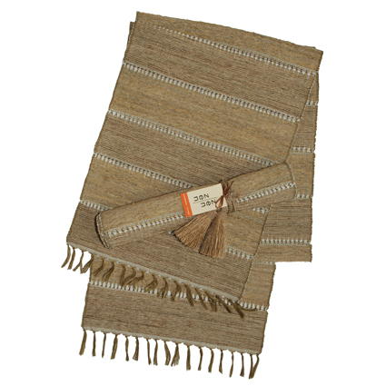 Fig Stripe Vetiver Table Runner
