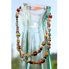 Long African Trade Bead Necklace