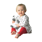 Bamboo Panda Wrap Dress & Leggings Set