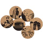 Beach Coasters - Cork Coaster Set