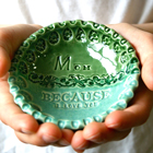 Personalized Ring Dish - Because I Love You