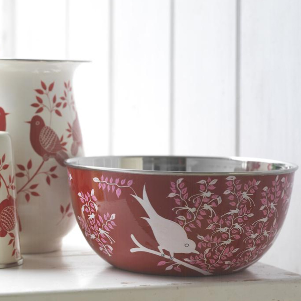 Eva Handpainted Bird Bowl - Large