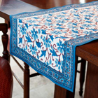 Blue Daphne Table Runner