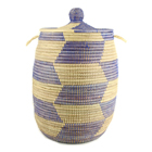 African Hamper - Blue Wolof Storage Basket