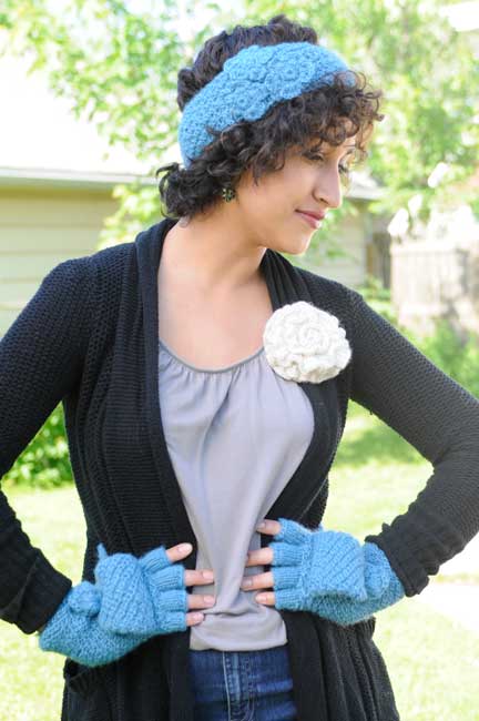 Bouquet Knitted Headband