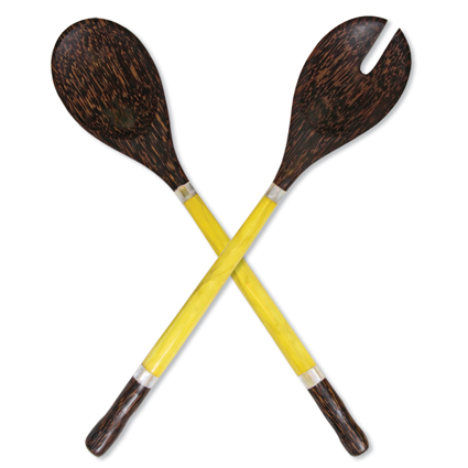 Citrus Delight Palm Salad Servers
