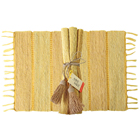 Citrus Stripes Vetiver Placemats (Set of 6)