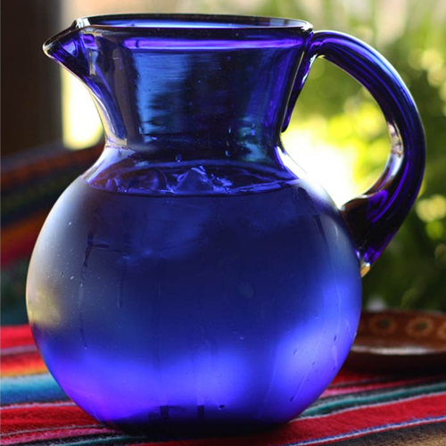 NOVICA Classic Recycled Glass 98 oz. Pitcher