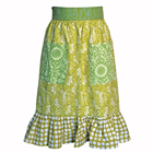 Cool Green Girly Half Apron