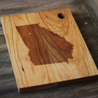 Custom City State Wooden Cutting Board