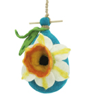 Daffodil Wool Felt Birdhouse