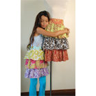 Dark Retro Ruffled Apron - As Seen In Cooking Light Magazine