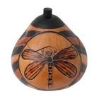 Decorative Gourd Container - Dragonfly