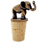 Antiqued Elephant Wine Bottle Cork