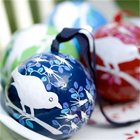 Eva Hand Painted Paper Mache Ornaments