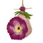 Felt Birdhouse - Purple Peony
