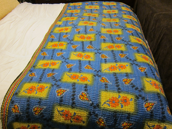 Vintage Sari Throw - Floral Monarch