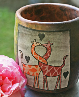 Romancing Giraffe Vase