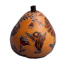 Decorative Gourd Container - Hummingbird