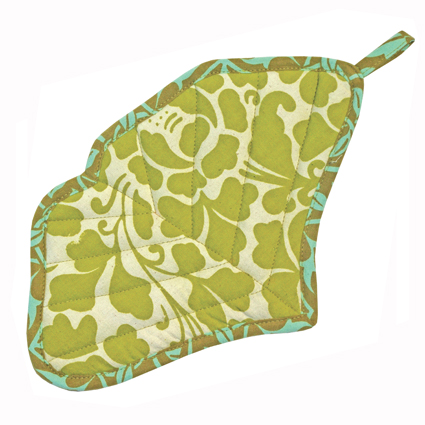 Green Ginkgo Pot Holder