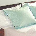 LOOP Organic Sateen Green Embroidered Sheets