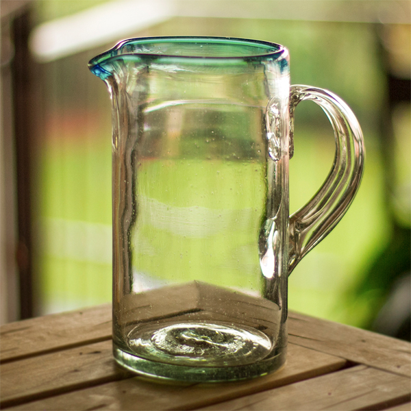 Hand Blown Glass Pitcher