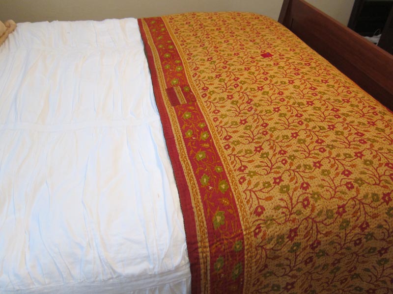 Kantha Blanket - Stripes and Florals
