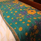 Kantha Throw - Teal Purple