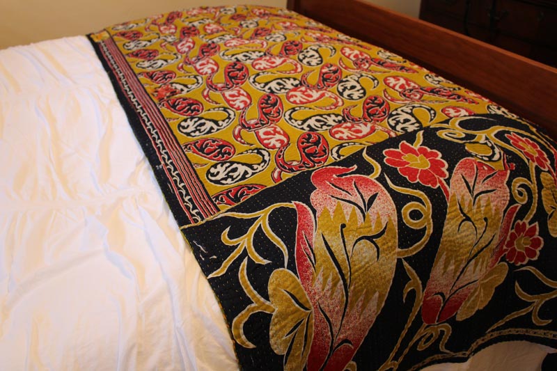 Kantha Throw - Lotus