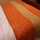 Vintage Kantha Throw - Orange Sherbert