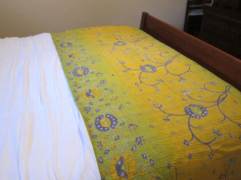 Kantha Throw - Sunny Lime