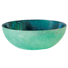 Large Capiz Bowl Teal