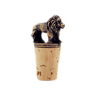 South African Brass Lion Wine Bottle Cork
