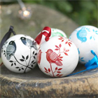 Lolita Hand Painted Paper Mache Ornaments