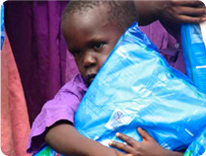 Boy with Mosquito Net