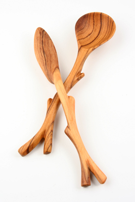 Olivewood Sugar Spoon and Spreader
