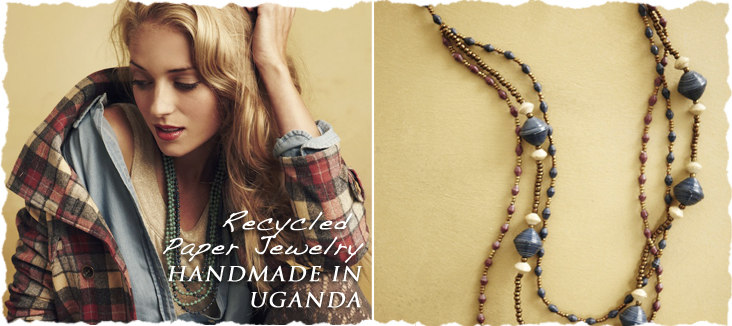 Recycled Paper Jewelry