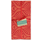 Peacock Wave Napkins - Red Orange (Set of 4)