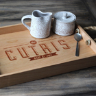 Rustic Personalized Wooden Serving Tray