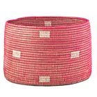 Pink Woven Storage Basket