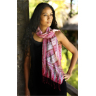 Silk Batik Scarf - Pink Fantasy