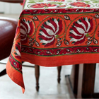 Red Lotus Flower Tablecloths