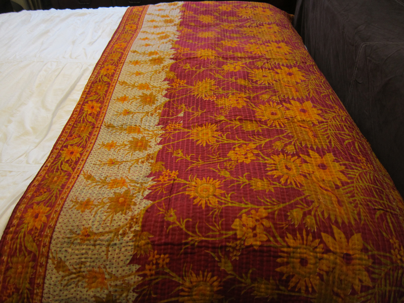 Vintage Sari Throw - Fond of Florals