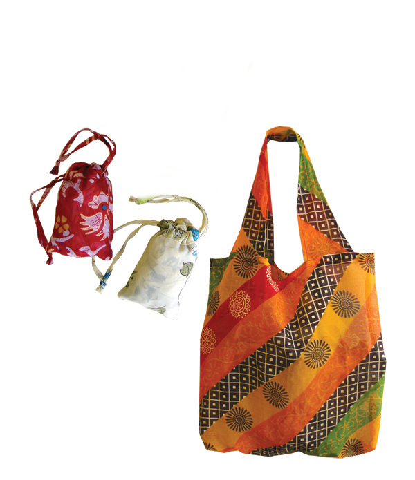 Recycled Sari Market Bag